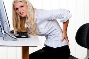 Lower back pain from sedentary work